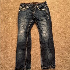 Men's Blue Rock Revival Jeans